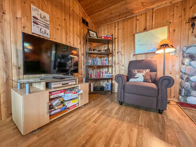 TV, Board Games, and a Small Library of Books