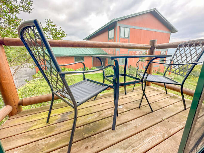 Balcony off of the dining room Balcony off of the dining room