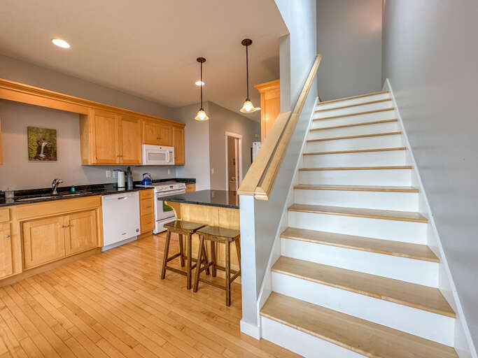 Stairs going to the upper level Stairs going to the upper level