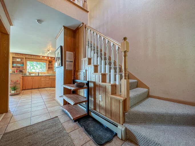 Head upstairs for two more bedrooms and a bathroom.