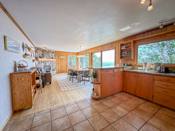 Kitchen looking into the dining room