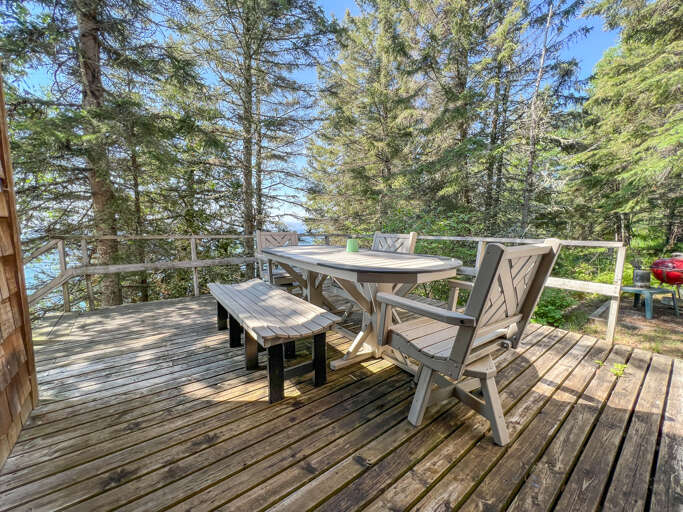 Lakeside Deck off of Living Room Lakeside Deck off of Living Room