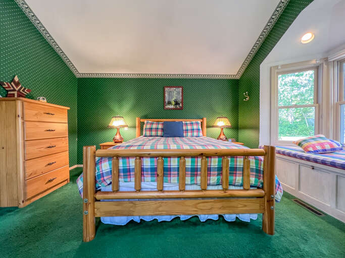 Bedroom 2 has a queen bed.