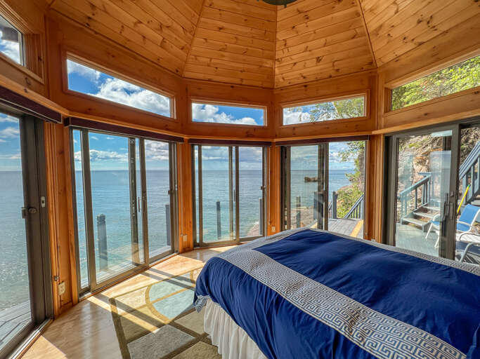 You may never want to leave the gazebo bedroom!