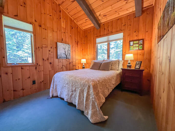 Bedroom two is also located on the main level.