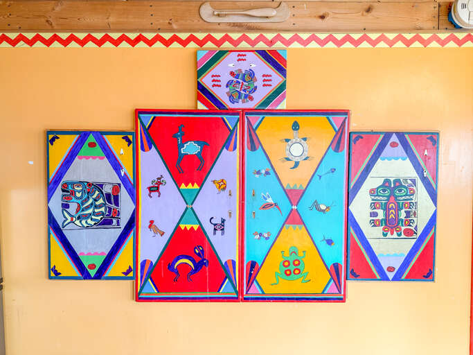 Beautiful, custom art can be found throughout. Beautiful, custom art can be found throughout.