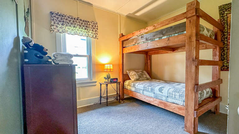 Bedroom 2 with twin bunk beds.