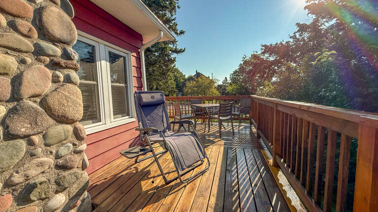 Seating on the deck.