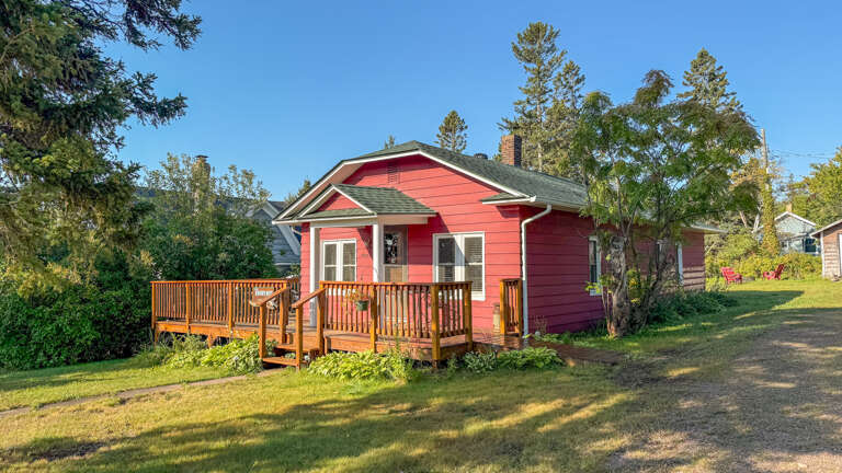 This cabin is within walking distance to the Grand Marais Harbor and The North House Folk School. This cabin is within walking distance to the Grand Marais Harbor and The North House Folk School.
