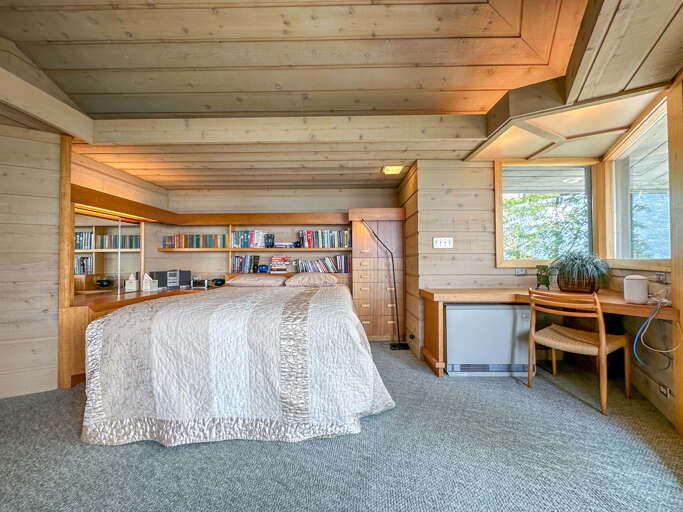 There is a built in desk in Bedroom 1, perfect for remote work!