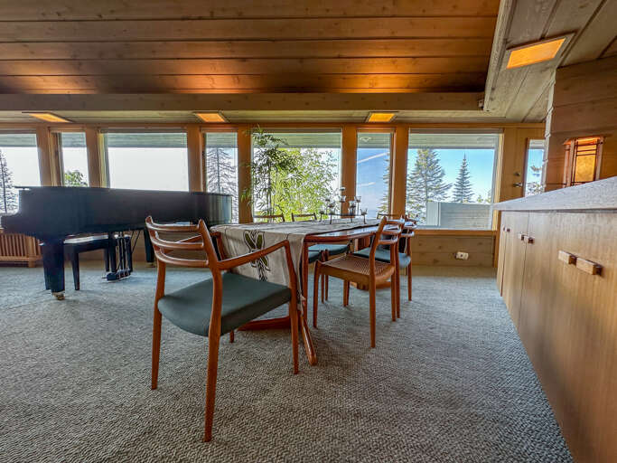 Dining room with room for everyone.