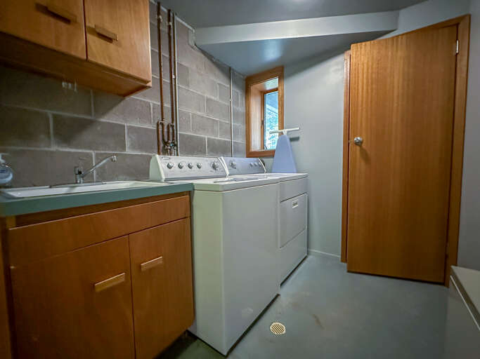 No need to pack too much for a long stay, there is a laundry room available to guests.