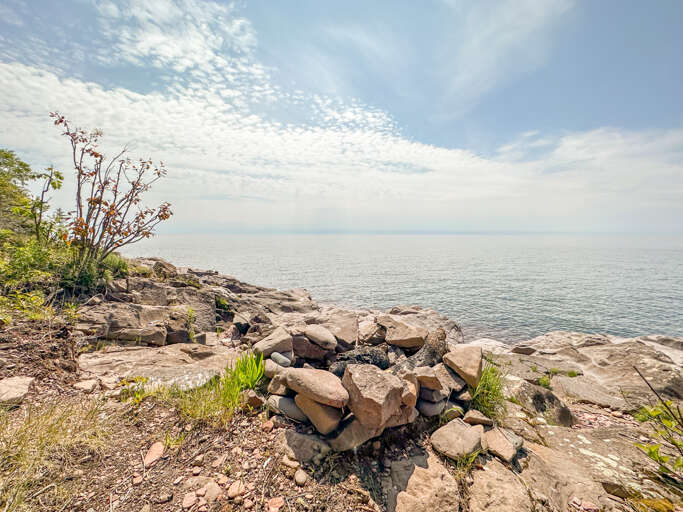 Lake Superior shoreline.