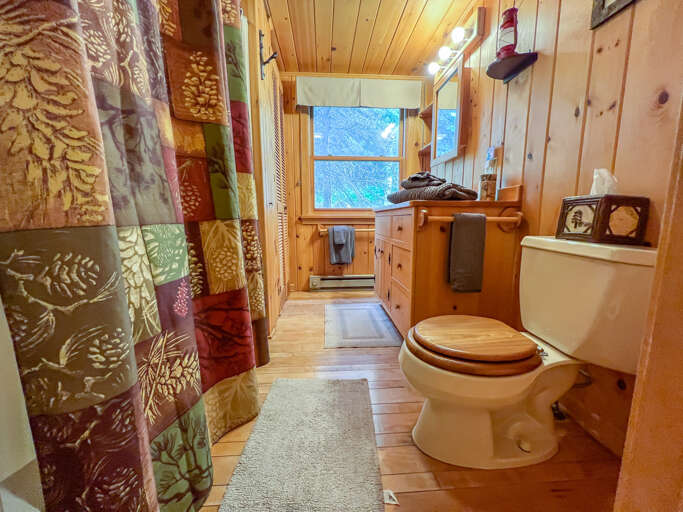 The main house bathroom.