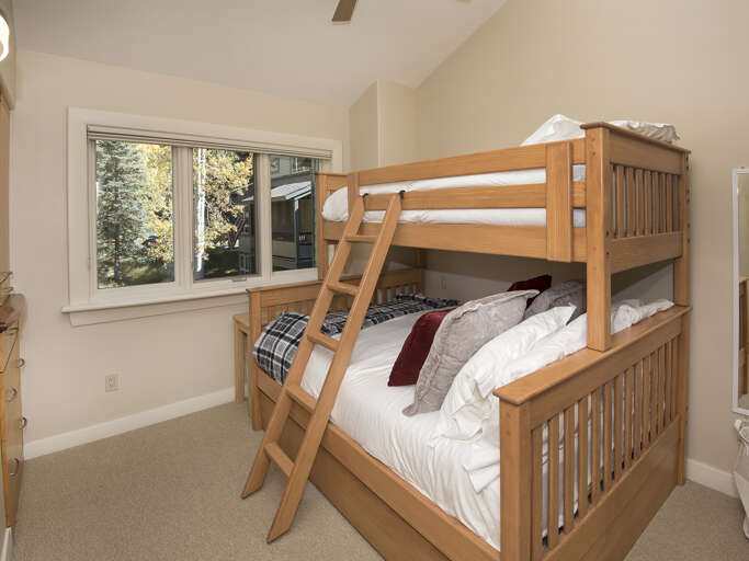 Bedroom 2 w/ Twin over Queen & Trundle Bed