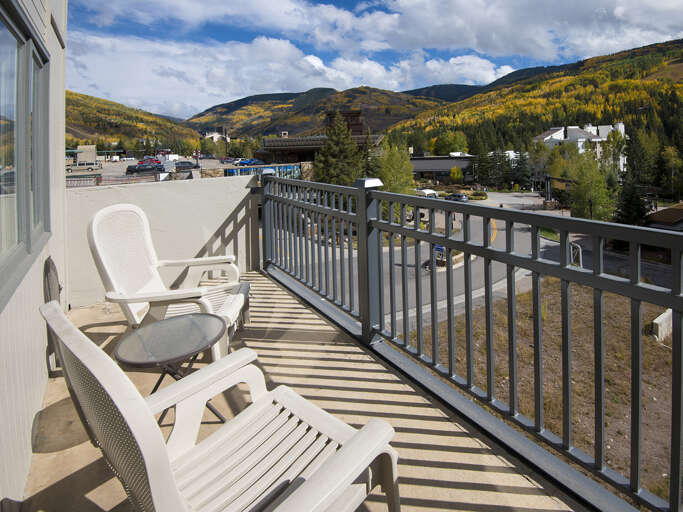 Balcony w/ Views of Vail Mountain