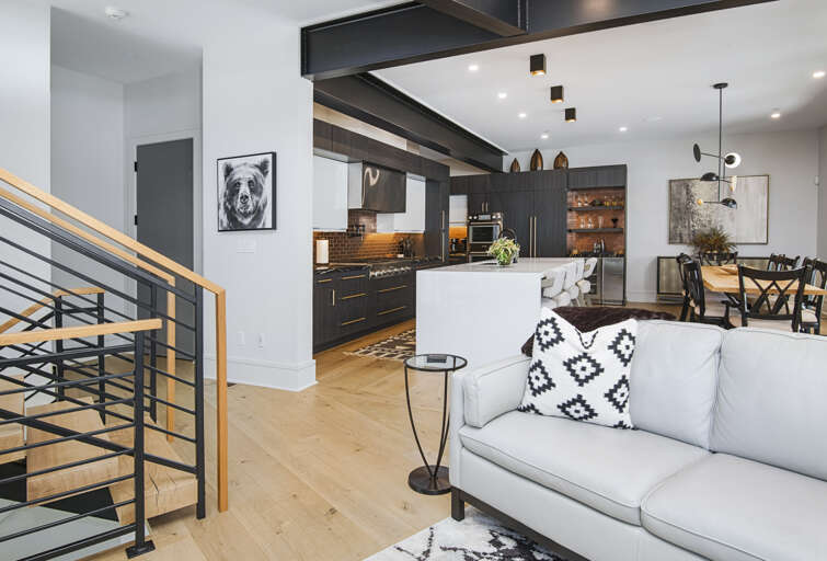 Living Room Kitchen View