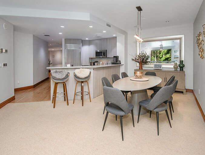 Kitchen View from Living Room
