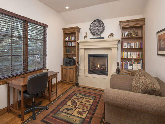 Study w/ Fireplace