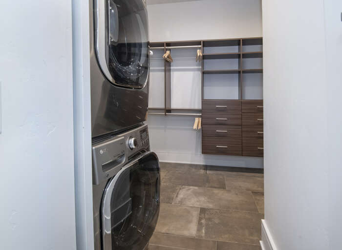 Washer/Dryer in Primary Closet