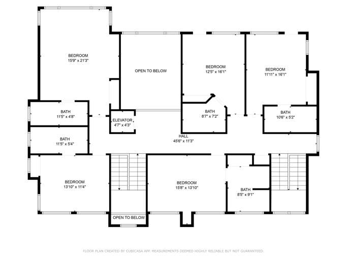 Floor Plan Featuring Four Bedrooms, Baths, And Spacious Living Areas