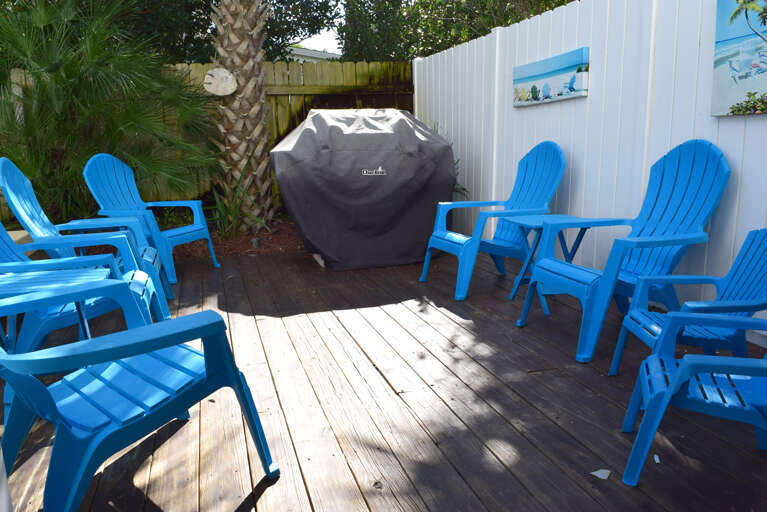 Enjoy the outdoors in one of the many sitting areas.