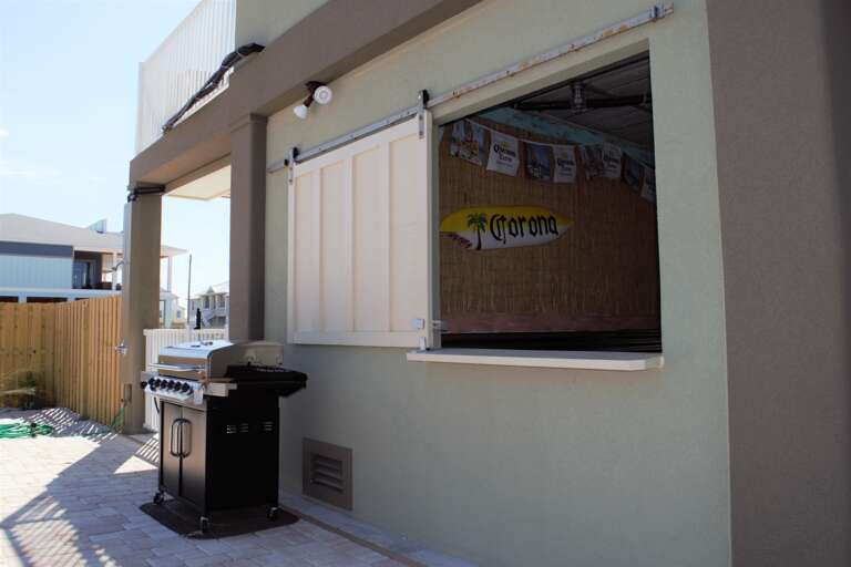 outdoor bar area for events