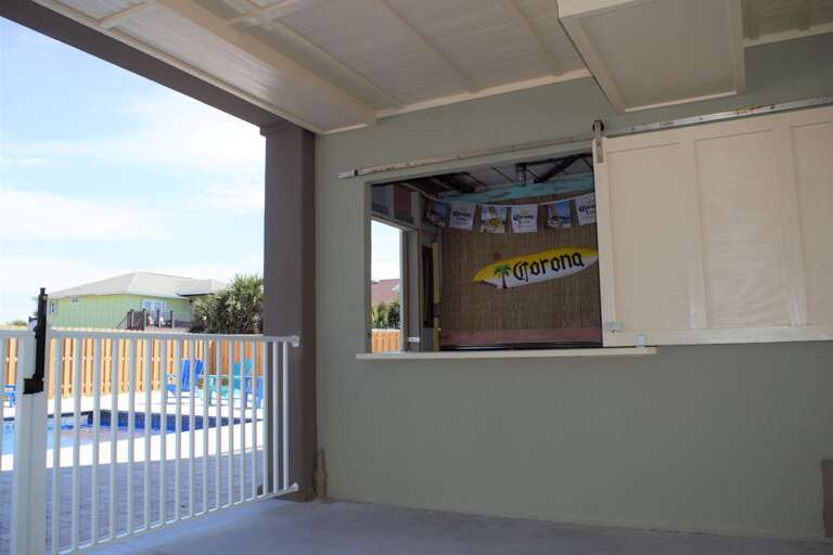 AMAZING outdoor bar area available for events with additional event fee.