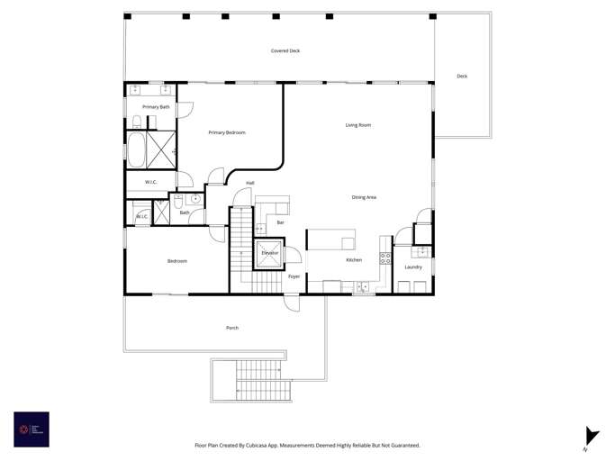 Vacation Rental Layout, Lines Leading Leisurely Through Rooms