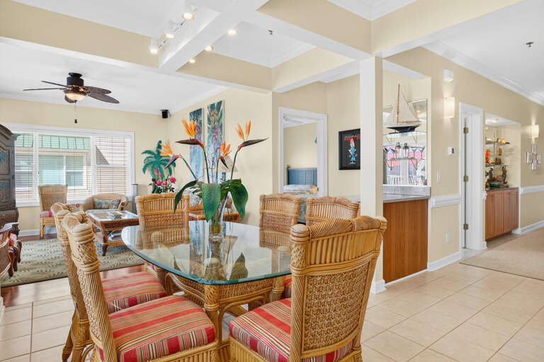 Dining to Living Area