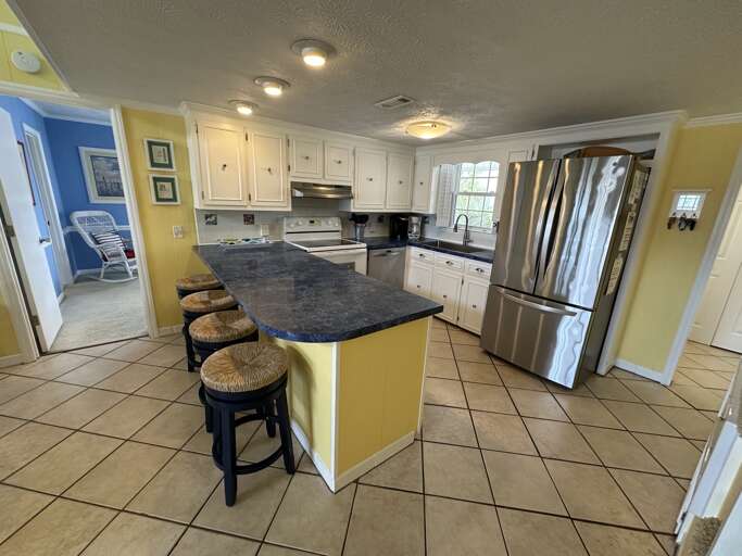 Kitchen and bar