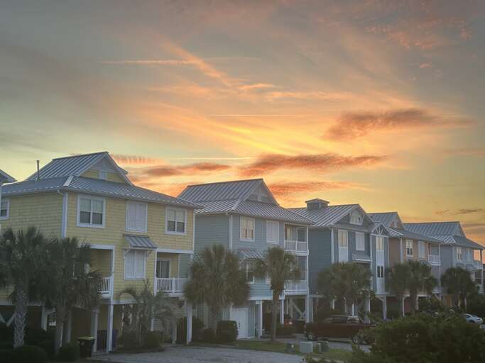 Sunset from front porch