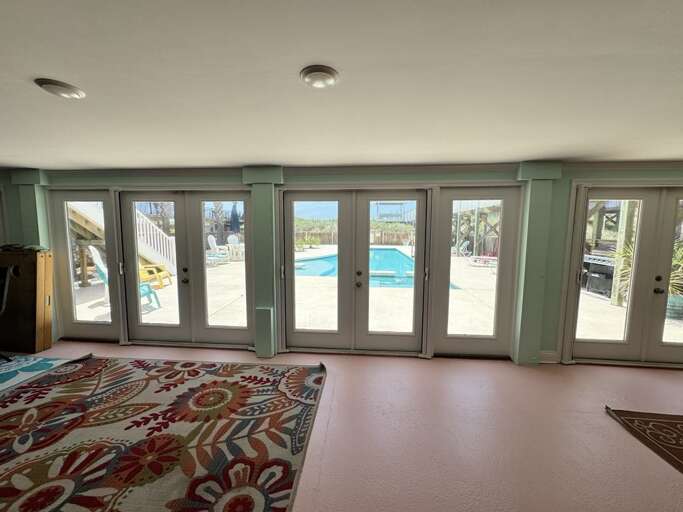 downstairs pool view