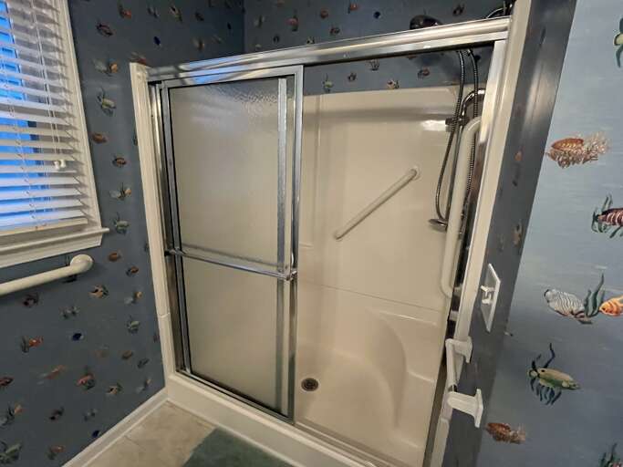 bathroom 1 open to hall and bedroom 1