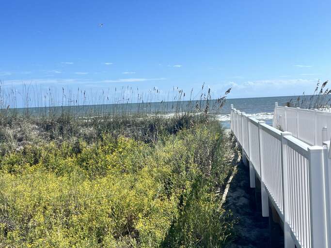 Beach from private access