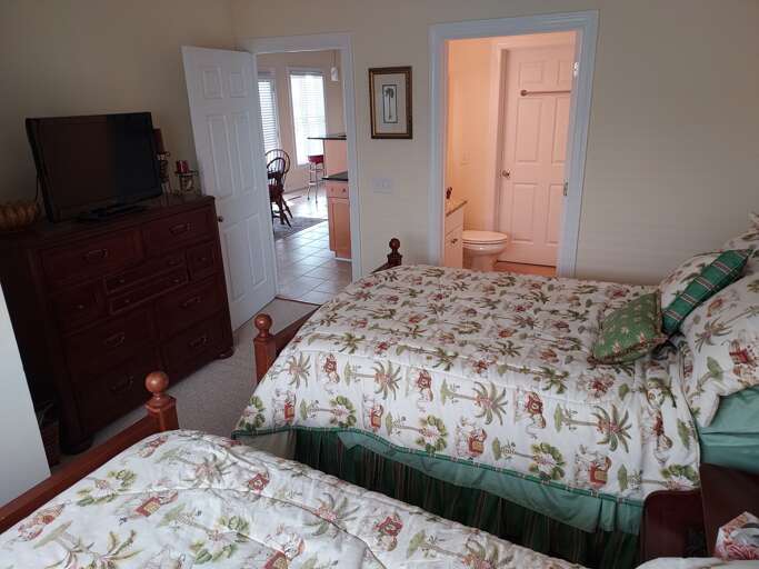 bedroom 2 - two double beds