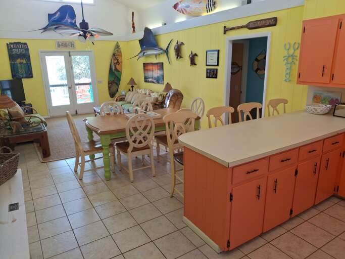 38 - kitchen - dining - living