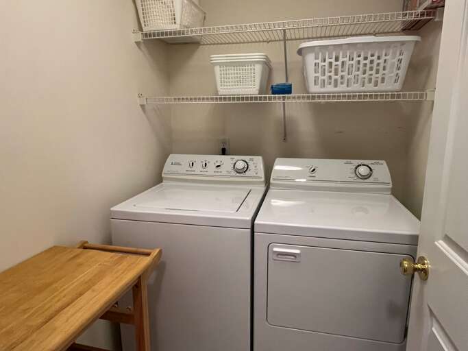 2 - washer - dryer first level off the kitchen