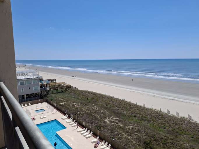view from balcony