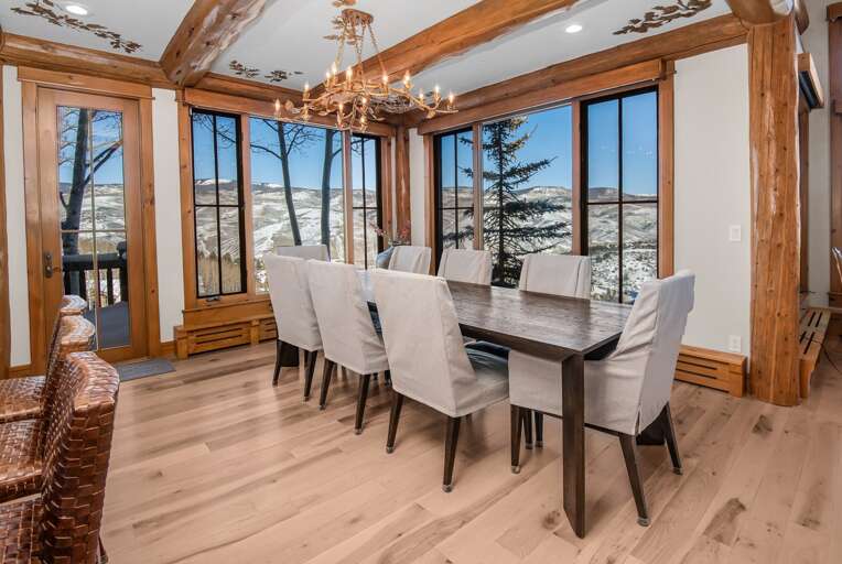 Winter views Dinning Area