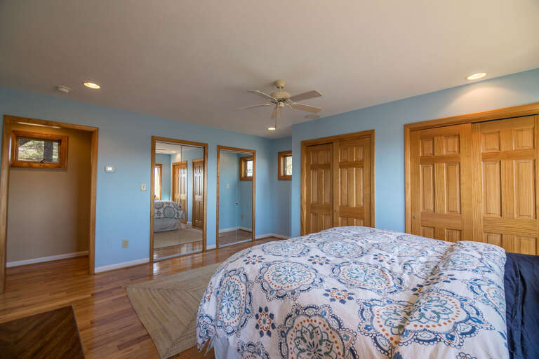 Bedroom with king bed