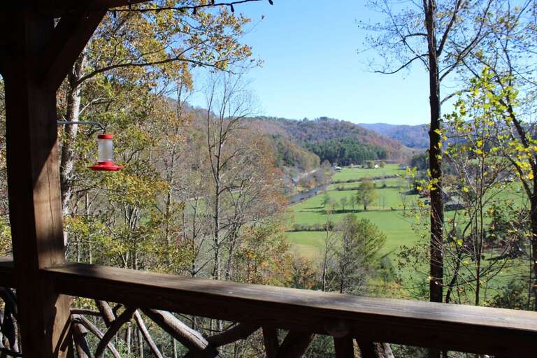 Mountain views from the deck