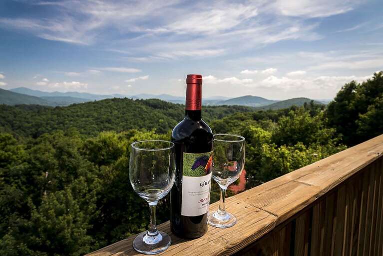 View of the mountains