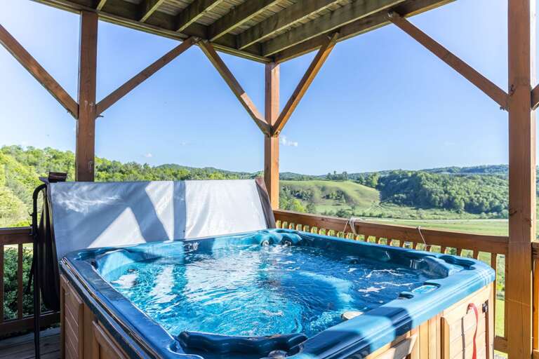Beautiful view from hot tub Beautiful view from hot tub
