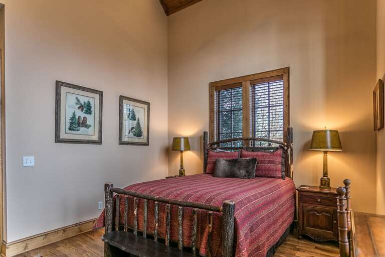 Bedroom with queen bed