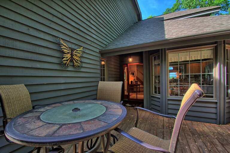 Outdoor seating area