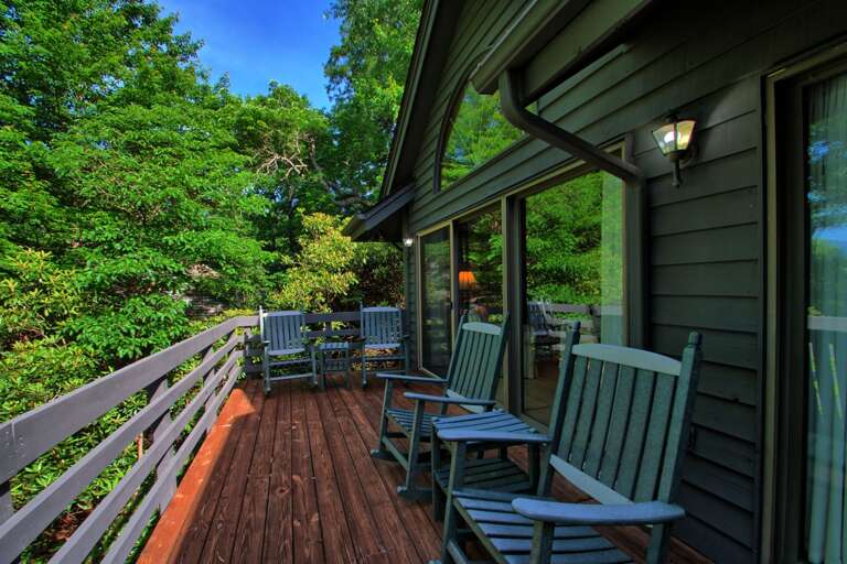 Take in the views on the quiet deck