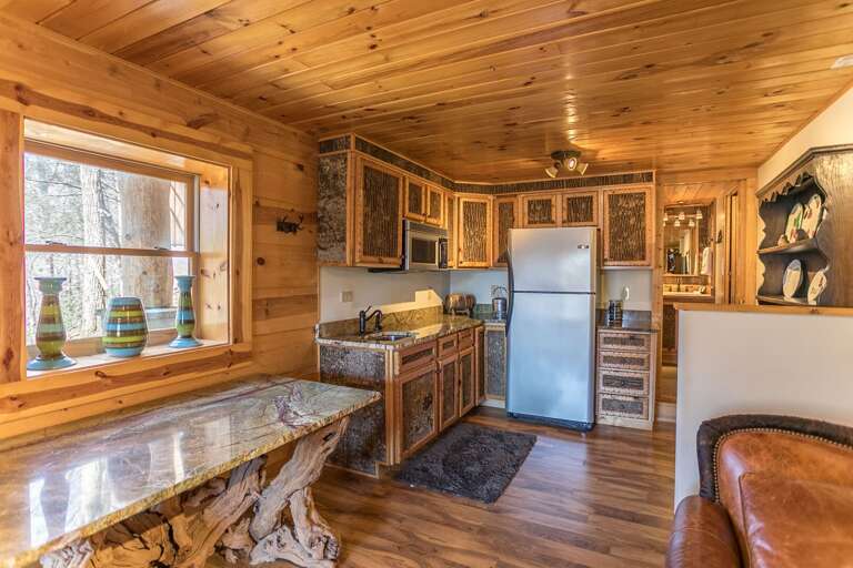 Lower level kitchenette