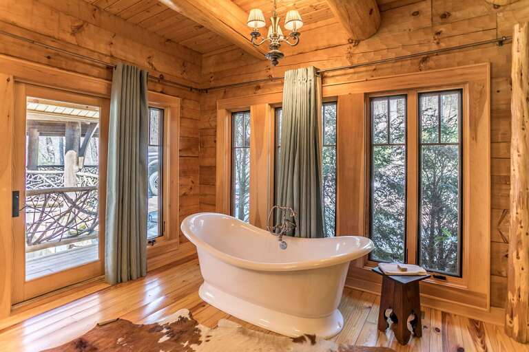 Master bathroom with soaking tub