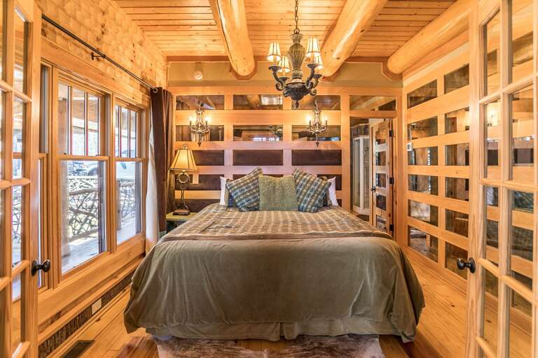 Master bedroom with king bed